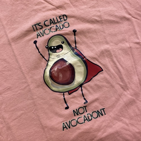 Pink t-shirt with funny print - Picture 3 of 3